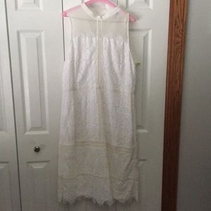 Banana Republic White Panel Dress